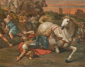 الجدار المقابل للواجهة الشمالية للجناح ، سانتي ليناني ، تحويل شاول 1814 ، تفاصيل منخفضة بواسطة سانتي ليناني