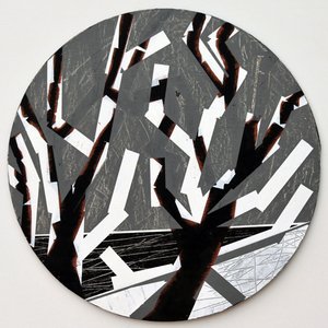 Twixt Heaven and Earth V-B (أكريليك على لوح دائري) بواسطة سارة هايوارد