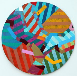 Twixt Heaven and Earth XVIII-A (أكريليك على لوح دائري) بواسطة سارة هايوارد