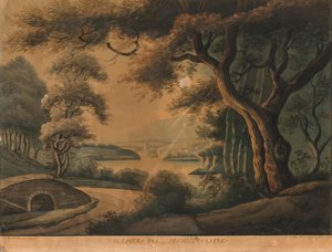 The Lovers Oak بالقرب من قلعة Delville ، أواخر القرن الثامن عشر بواسطة سارة بروم