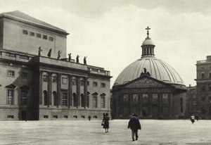 برلين: Hedwigskirche ؛ كنيسة القديس هيدويغ (صورة b / w) بواسطة ساشا ستون
