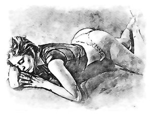 امرأة نائمة