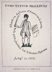 American bill of credit for twenty-four shillings بواسطة المدرسة الأمريكية