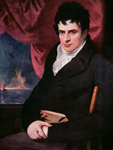 Robert Fulton (1765-1815) (oil on canvas) بواسطة المدرسة الأمريكية