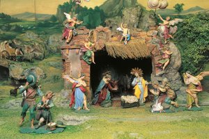 Nativity Scene (mixed media)