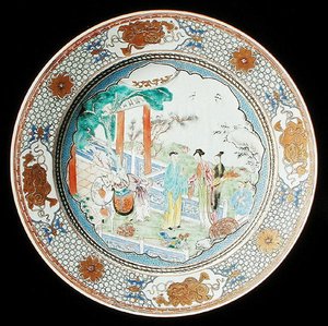 شاحن فاميل روز 1730 (بورسلين) بواسطة المدرسة الصينية