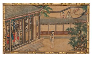 مشهد من بين أربعة وعشرين مشهدًا من فيلم Dream of the Red Chamber بواسطة المدرسة الصينية