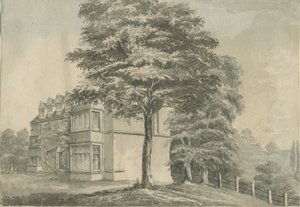 أرلي هول (أو "القلعة"): رسم بالحبر الهندي ، و [؟ أواخر القرن التاسع عشر] (رسم) بواسطة مدرسة اللغة الإنجليزية