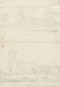 كنيسة بليميل: رسومات بالقلم الرصاص ، بدون تاريخ [1797] (رسم) بواسطة مدرسة اللغة الإنجليزية