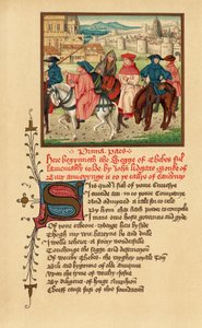 حجاج كانتربري، رسم توضيحي من حكايات كانتربري لجيفري تشوسر، من "الأدب الإنجليزي" (مطبوع) بواسطة مدرسة اللغة الإنجليزية