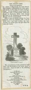 Drayton-in-Hales - &39;Audley Cross on Blore Heath&39;: نقش على الخشب ، nd [؟ 19th cent] (print) بواسطة مدرسة اللغة الإنجليزية