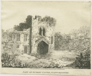 قلعة دودلي - The Gatehouse: الطباعة الحجرية ، nd [c 1801] (طباعة) بواسطة مدرسة اللغة الإنجليزية