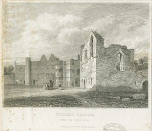 قلعة دودلي - The Keep: engraving، nd [c1831] (طباعة) بواسطة مدرسة اللغة الإنجليزية
