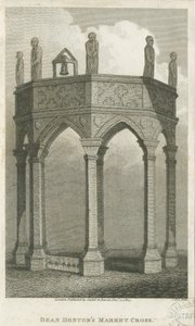Lichfield - Market Place: engraving، nd [c 1805] (طباعة) بواسطة مدرسة اللغة الإنجليزية