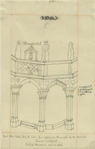 Lichfield - Market Place: tracing ، ٣ نوفمبر ١٨٣٦ (رسم) بواسطة مدرسة اللغة الإنجليزية