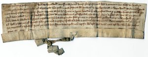 Medieval Deeds (ink on paper) بواسطة مدرسة اللغة الإنجليزية