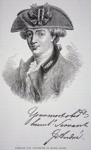 The portrait and autograph of Major John Andre (litho) بواسطة مدرسة اللغة الإنجليزية