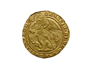 عملة تيودور من Asthall Hoard بواسطة مدرسة اللغة الإنجليزية