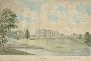 موقع غير معروف - القاعة: الرسم بالألوان المائية ، بدون تاريخ [1762-1802] (رسم) بواسطة مدرسة اللغة الإنجليزية