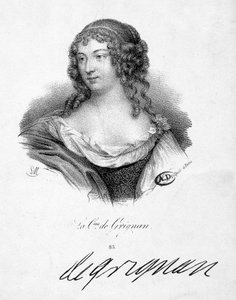 فرانسواز مارغريت دي سيفيني ، كونتيسة غرينيان (1648-1705) ، ابنة ماري دي رابوتين شانتال (رابوتين شانتال) ، مركيز سيفيني ديت مدام دي سيفيني (1626-1696) - نقش ، بدون تاريخ بواسطة المدرسة الفرنسية