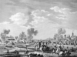 الثورة الفرنسية ووصول القوى المضادة للثورة: انتصار الثوار الفرنسيين في جماب في 6 نوفمبر 1792 على الجيش النمساوي في بلجيكا. باريس ، مكتبة معهد تاريخ الثورة بواسطة المدرسة الفرنسية