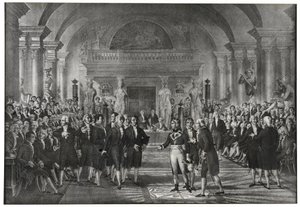 انتخب الجنرال بونابرت في 25 ديسمبر 1797 في قسم الفنون الميكانيكية بقسم العلوم ليحل محل لازار كارنو في أكاديمية العلوم في باريس. بواسطة المدرسة الفرنسية