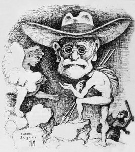 عقدة أوديب (نقش) بواسطة المدرسة الفرنسية