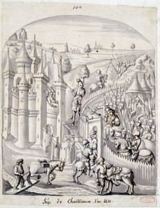 حصار Chantoceaux عام 1420 بواسطة المدرسة الفرنسية