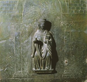 التفاصيل من باب مصلى القديس يوحنا الإنجيلي بإيطاليا (برونزي) بواسطة المدرسة الايطالية