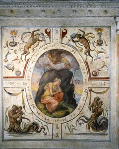 جدار في حمام Cosimo I de 'Medici (1519-74) بواسطة المدرسة الايطالية