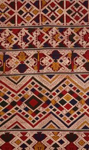 تفاصيل من phaa sabai صنعها نساجون Tai Nuea أو Tai Daeng من هوا فان ، لاوس (نسيج) بواسطة مدرسة اللاوسيين