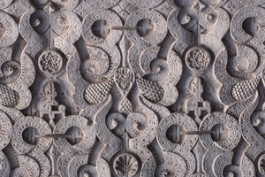 تفاصيل جدار بناه السعديون عام 1565 (جص) بواسطة المدرسة المغربية