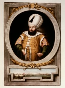 الإمبراطورية العثمانية: صورة السلطان محمد (محمد) الثالث (1566-1603) المكتبة المصغرة في توبكابي سراي اسطنبول بواسطة مدرسة العثماني