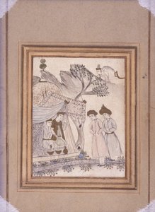 رسم كتاب (ورق) بواسطة المدرسة الفارسية