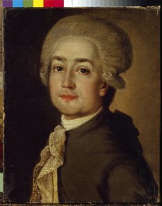 صورة للملحن فيودور ماكاروف (1756-1821) (صورة الملحن فيودور فيودوروفيتش ماكاروف). لوحة مجهولة ، زيت على قماش ، حوالي عام 1780. الفن الروسي بواسطة المدرسة الروسية