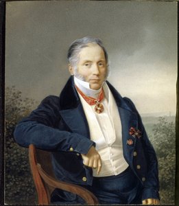صورة للرسام الكسندر سويرولد (1782-1844). (صورة شخصية للرسام أ. سويرولد). لوحة مجهولة ، زيت على قماش ، لاول مرة في القرن التاسع عشر. الفن الروسي بواسطة المدرسة الروسية