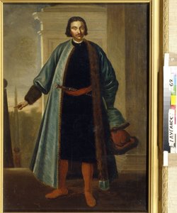 صورة للأمير أنيكيتا إيفانوفيتش ريبنين (1668-1726). (صورة الأمير أ. آي. ريبنين). جندي وسياسي روسي ، تميز خلال حرب الشمال الكبرى (1700-1721) ، ثم شغل منصب حاكم ليفونيا وكان قريبًا ومتحمسًا بواسطة المدرسة الروسية
