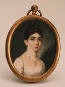 صورة لداريا ميخائيلوفنا أوبوشينينا (1788-1854) بواسطة المدرسة الروسية