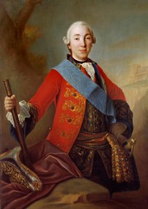 صورة بيتر الثالث فيدوروفيتش (1728-1762) لوحة القيصر الروسي للمدرسة الروسية في القرن الثامن عشر. 1758 سان بطرسبرج. المتحف بواسطة المدرسة الروسية