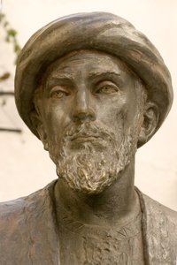 رأس موسى موسى بن ميمون (1135-1204) (برونزي) (تفصيل 237390) بواسطة مدرسة الاسبانية