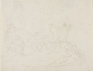 ديانا وكاليستو بواسطة مدرسة نيكولا بوسان