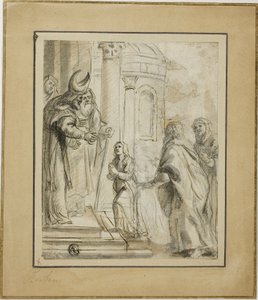 تقديم العذراء بواسطة School of Peter Paul Rubens