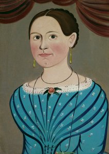 امرأة في ثوب أزرق ، ج. 1840. بواسطة مدرسة وليام ماثيو بريور