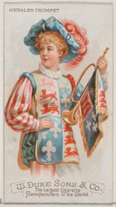 Heralds Trumpet ، من سلسلة الآلات الموسيقية N82 لسجائر ماركة Duke ، 1888. ، 1888.