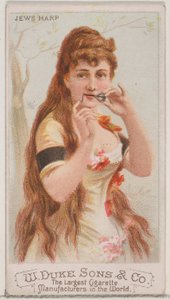 يهود هارب ، من سلسلة الآلات الموسيقية N82 لسجائر ماركة ديوك ، 1888. ، 1888.