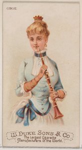 المزمار ، من سلسلة الآلات الموسيقية N82 لسجائر ماركة ديوك ، 1888. ، 1888.