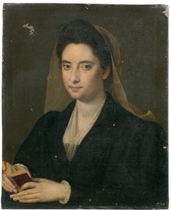 صورة لسيدة تحمل كتابًا ("Lucrezia Cenci")