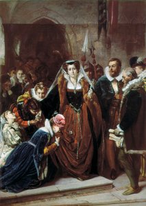 تمشي Queen Mary 1st Stuart (1542-1587) إلى السقالة بواسطة Scipione Vannutelli