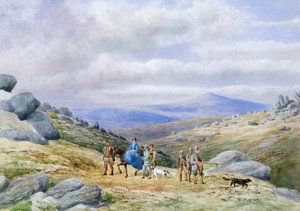 حفلة إطلاق نار في المرتفعات ، 1868 (مرحاض على ورق)