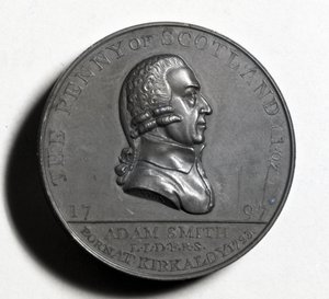 بيني الاسكتلندي في ذكرى آدم سميث (الوجه) ، 1797 (النحاس) (للخلف انظر XJF448270) بواسطة المدرسة الاسكتلندية